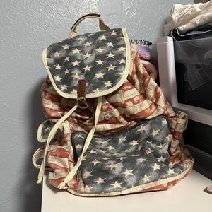 American flag backpack